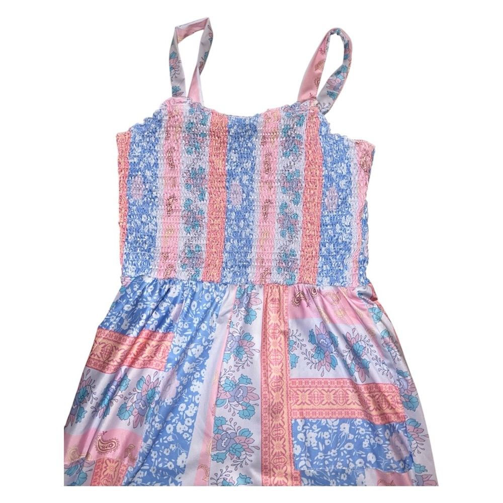 Floral Patchwork Romper M